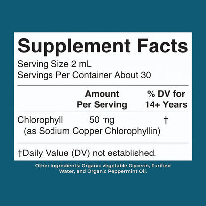 MaryRuth's Chlorophyll Liquid Drops, Delicious Minty Flavor, Vegan, 2 Fl Oz | Clean Label Project Certified®, Vegan, Non-Diluted Liquid Chlorophyll, Mulberry Derived Supplement for Ages 14+, Non-GMO